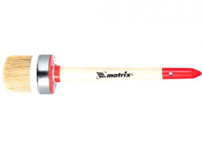 Кисть круглая Профи №16 (55 мм.), натуральная щетина, деревянная ручка / MATRIX