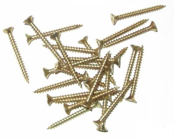 Картинка Саморез универсальный желтый цинк POZY 3*20