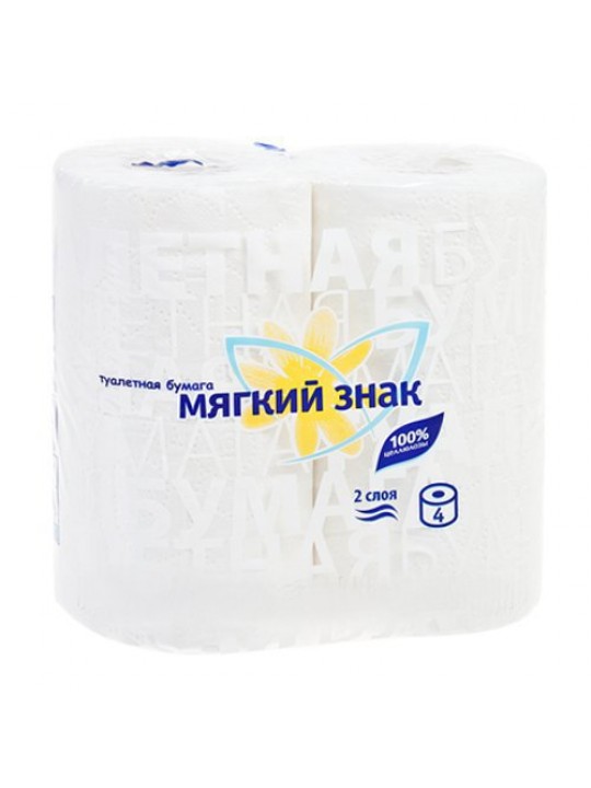 Картинка Бумага туаленая Мягкий знак 2 слоя 1 штука