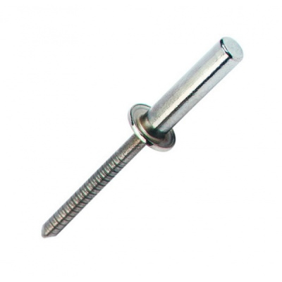 Превью Заклепка алюминий/сталь 4х20 мм. (500 шт.) цинк 