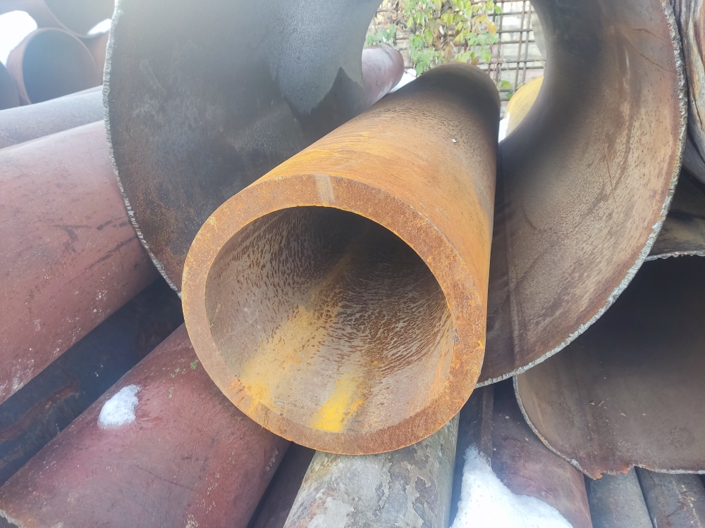 Картинка Труба БУ, круглая диаметр 820  мм/ стенка 6 стенка 12 мм/ деловой металл