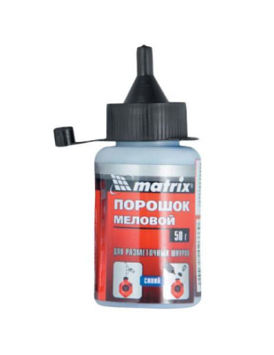 Превью Порошок меловой cиний, 50 г., для разметочных шнуров // MATRIX