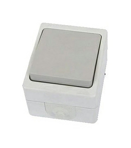 Картинка Выключатель 1кл  10A   ВУОКСА  открытой установки IP54