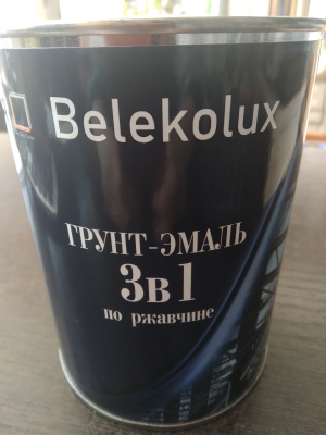 Превью Грунт-эмаль по ржавчине 3в1 BelEkoLux БЕЛЫЙ (0,9 кг)