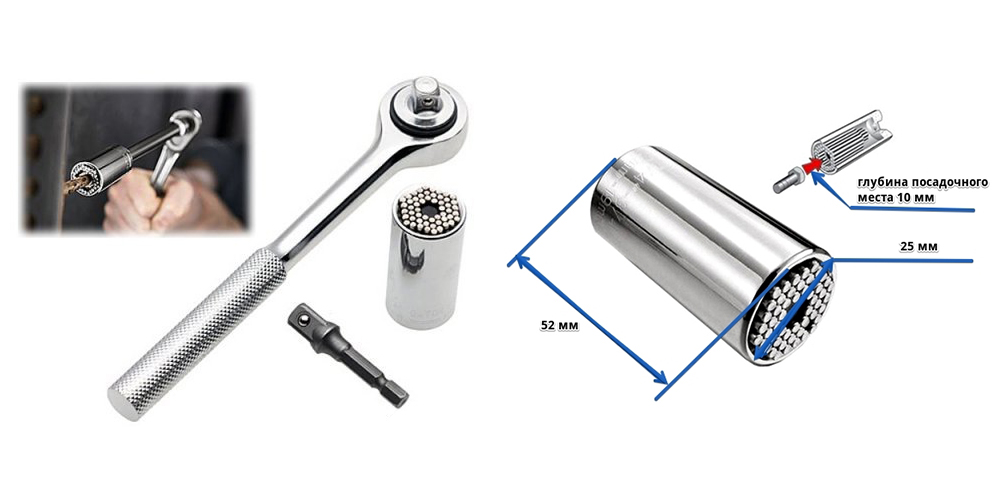 Головки торцевые, многоразмерные Gross, НОВИНКА