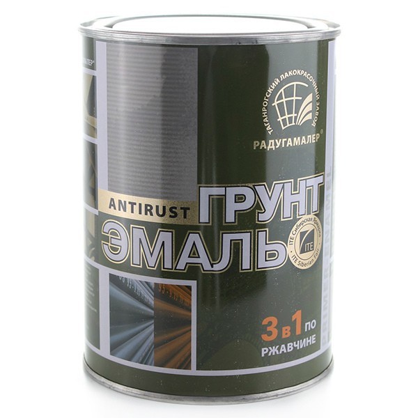 Картинка Грунт-эмаль по ржавчине 3в1 BelEkoLux СЕРЫЙ (0,9 кг)