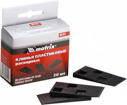 Картинка Клинья, 20 шт.. пластиковые распорные, для корректировки при укладке напольных покрытий//SPARTA